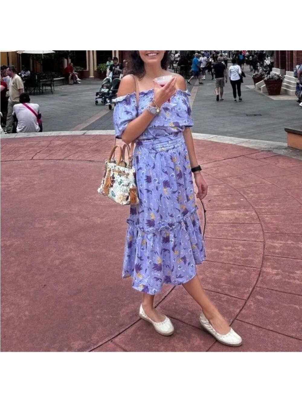 NWT Disney Parks XL Epcot France Pavilion Provincial Minnie Lavender Dress - Picture 2 of 7